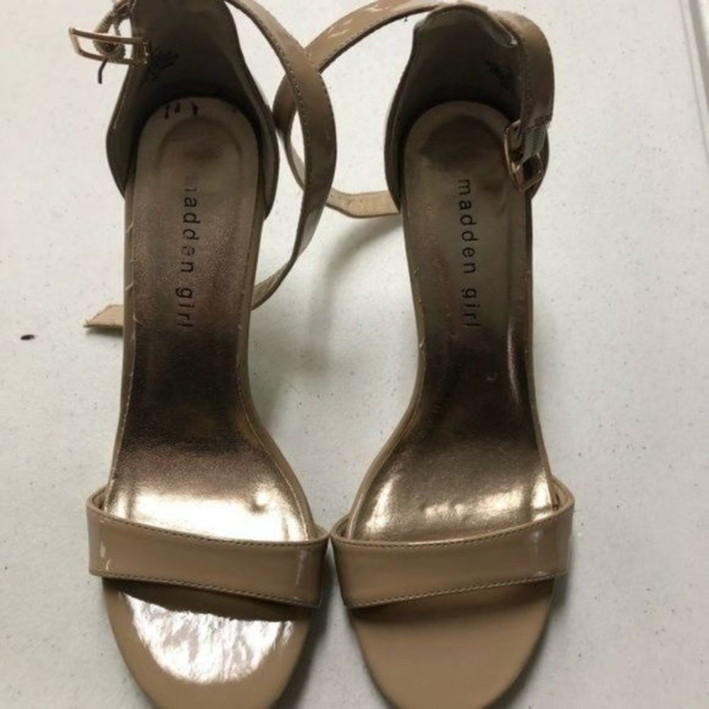 Madden Girl Size 7 Open Toe Women’s High Heel Shoes